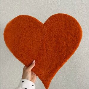 Plush Heart-Shaped Wall Art Piece